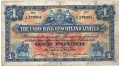 Union Bank Of Scotland Ltd 1 Pound,  3.10.1927